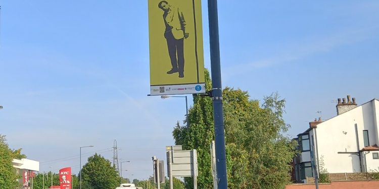 BuryNewRoad.org Banners Displayed in Prestwich Village
